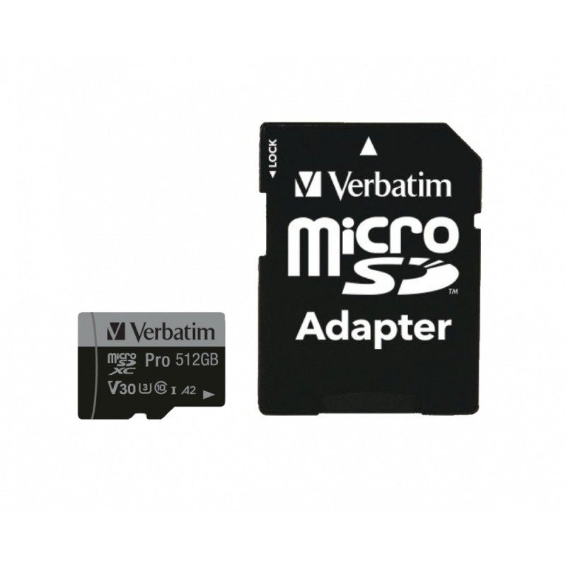 PRO U3 - Flash-Speicherkarte (microSDXC-an-SD-Adapter inbegriffen)